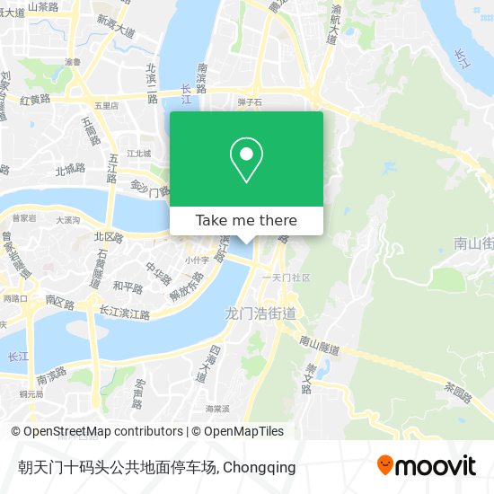 朝天门十码头公共地面停车场 map