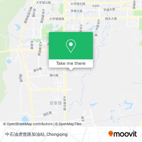 中石油虎曾路加油站 map