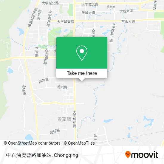 中石油虎曾路加油站 map