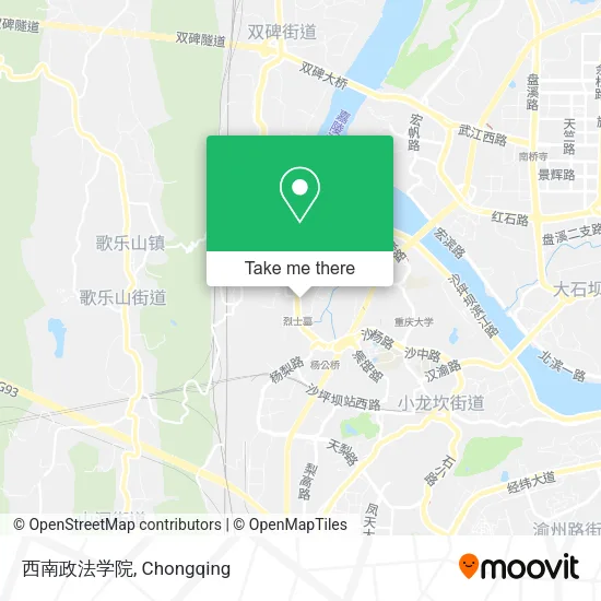 西南政法学院 map