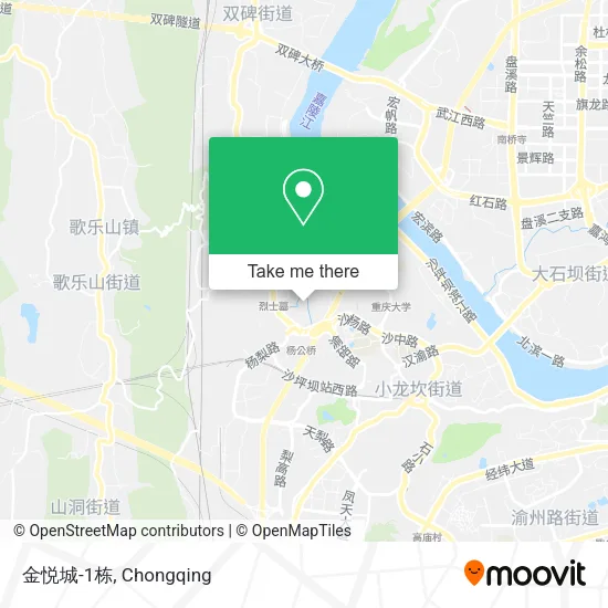 金悦城-1栋 map