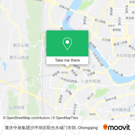 重庆中旅集团沙坪坝区阳光水城门市部 map