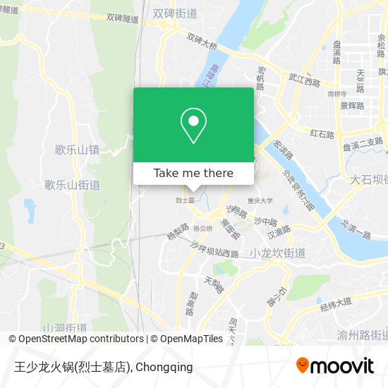 王少龙火锅(烈士墓店) map