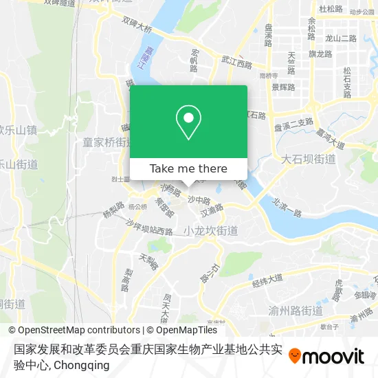 国家发展和改革委员会重庆国家生物产业基地公共实验中心 map