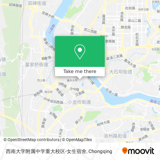 西南大学附属中学重大校区-女生宿舍 map