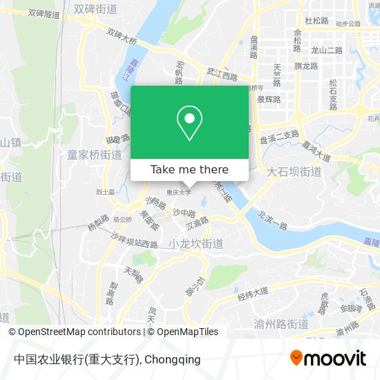 中国农业银行(重大支行) map