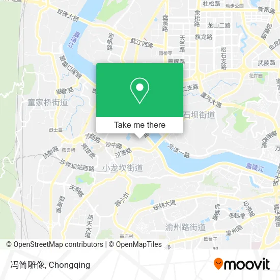 冯简雕像 map