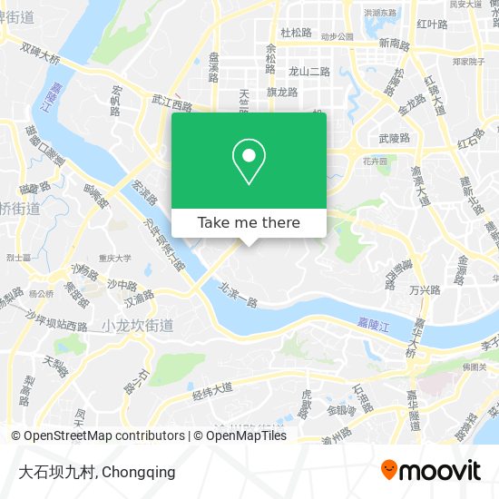 大石坝九村 map