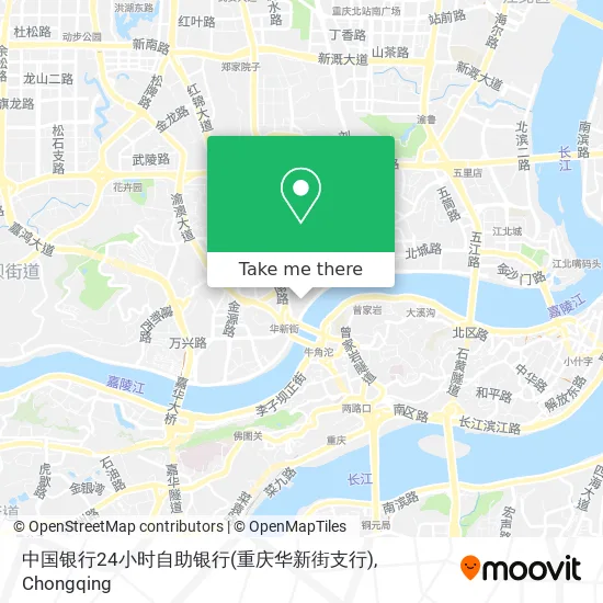 中国银行24小时自助银行(重庆华新街支行) map