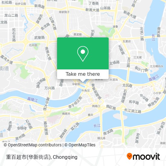 重百超市(华新街店) map