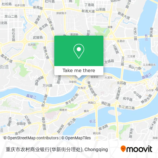 重庆市农村商业银行(华新街分理处) map
