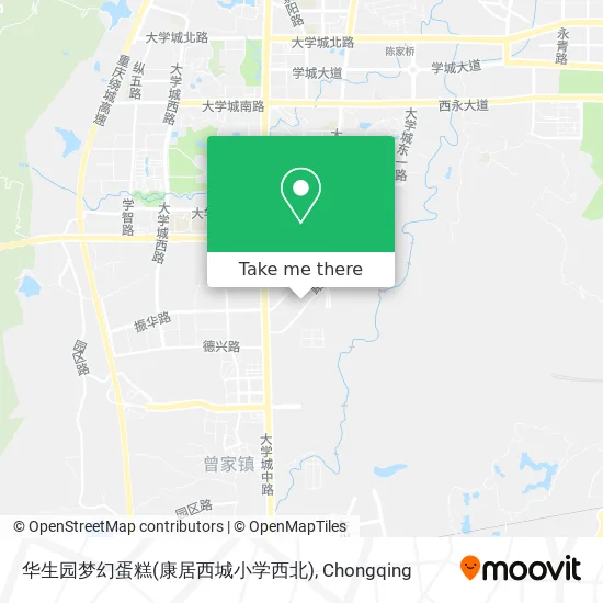 华生园梦幻蛋糕(康居西城小学西北) map