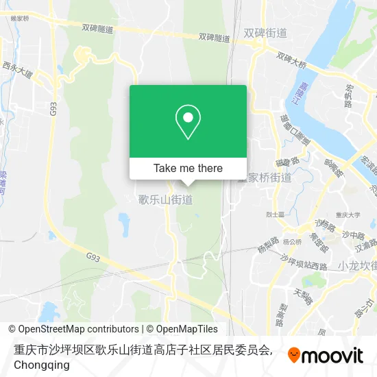 重庆市沙坪坝区歌乐山街道高店子社区居民委员会 map