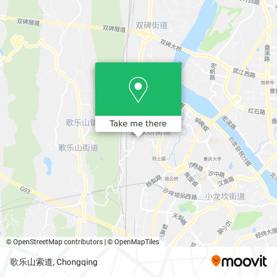 歌乐山索道 map