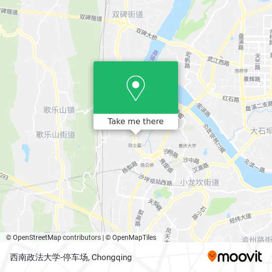 西南政法大学-停车场 map