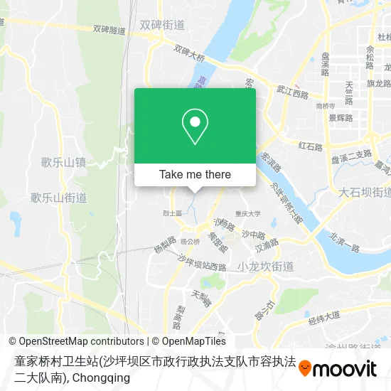 童家桥村卫生站(沙坪坝区市政行政执法支队市容执法二大队南) map