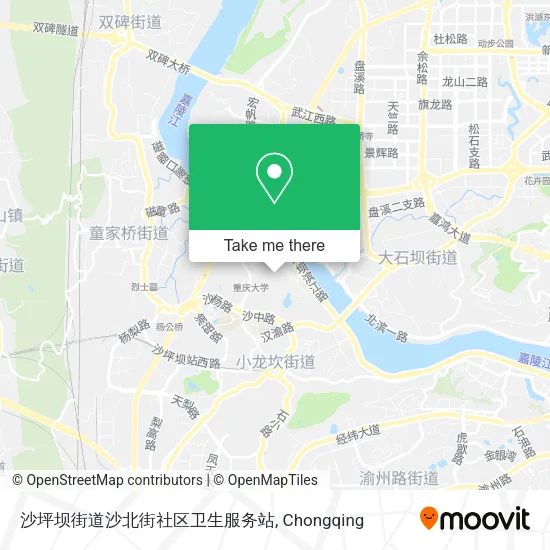 沙坪坝街道沙北街社区卫生服务站 map