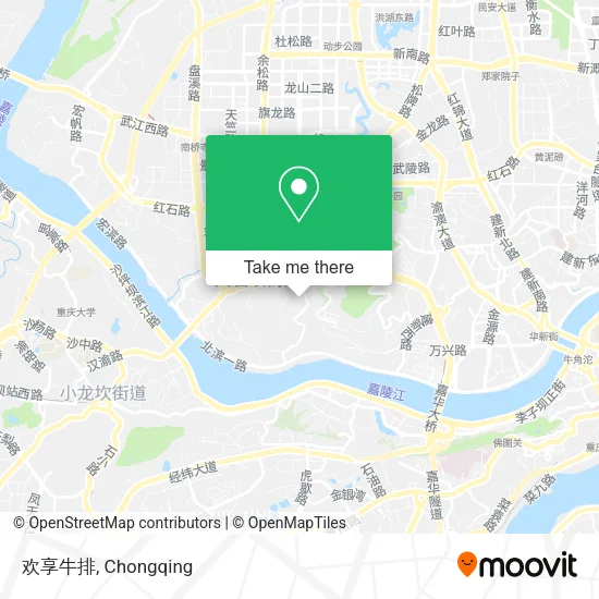 欢享牛排 map