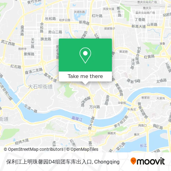 保利江上明珠馨园D4组团车库出入口 map