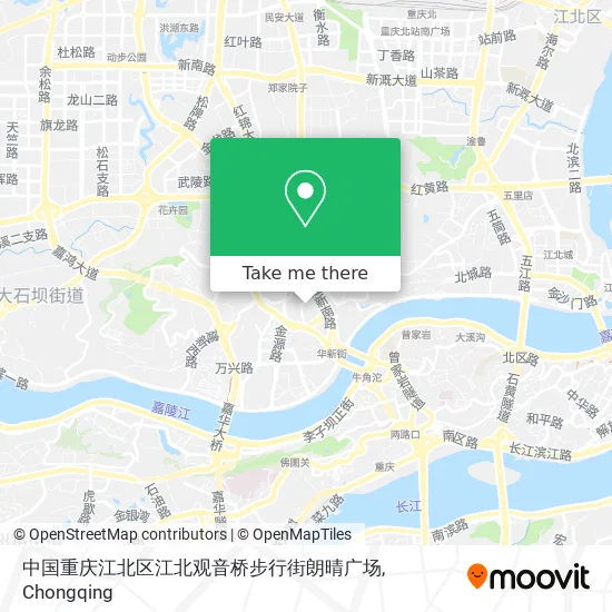 中国重庆江北区江北观音桥步行街朗晴广场 map