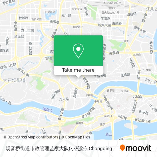 观音桥街道市政管理监察大队(小苑路) map