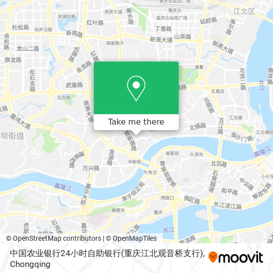 中国农业银行24小时自助银行(重庆江北观音桥支行) map
