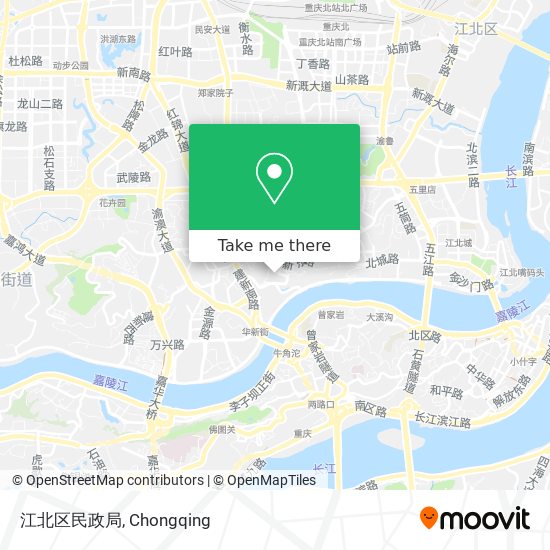 江北区民政局 map