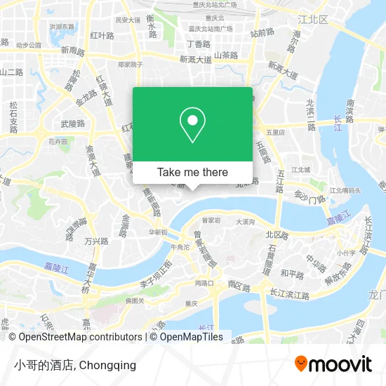 小哥的酒店 map