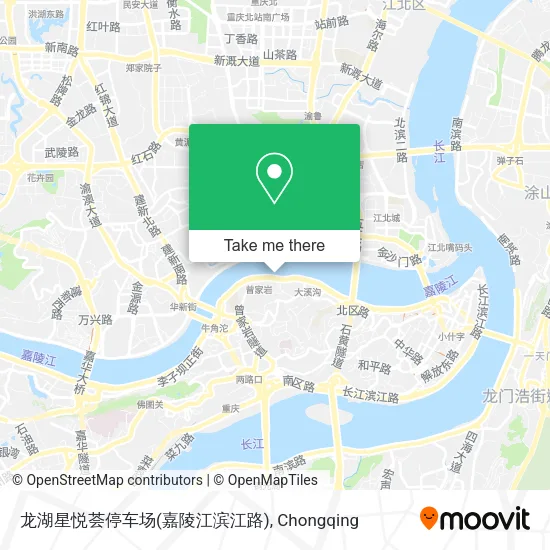 龙湖星悦荟停车场(嘉陵江滨江路) map