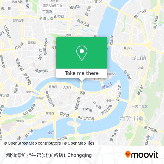 潮汕海鲜肥牛馆(北滨路店) map