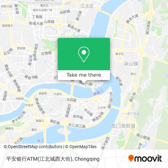 平安银行ATM(江北城西大街) map