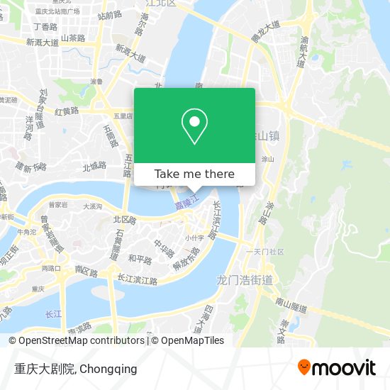 重庆大剧院 map