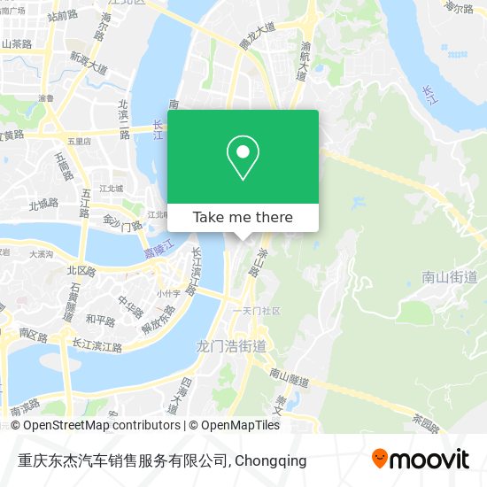 重庆东杰汽车销售服务有限公司 map