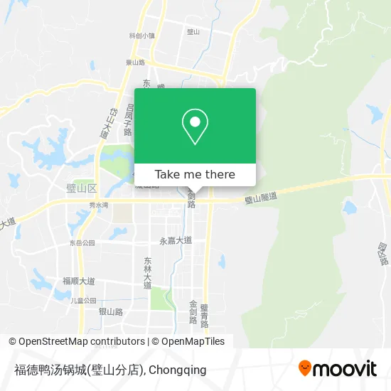 福德鸭汤锅城(璧山分店) map