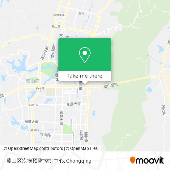 璧山区疾病预防控制中心 map