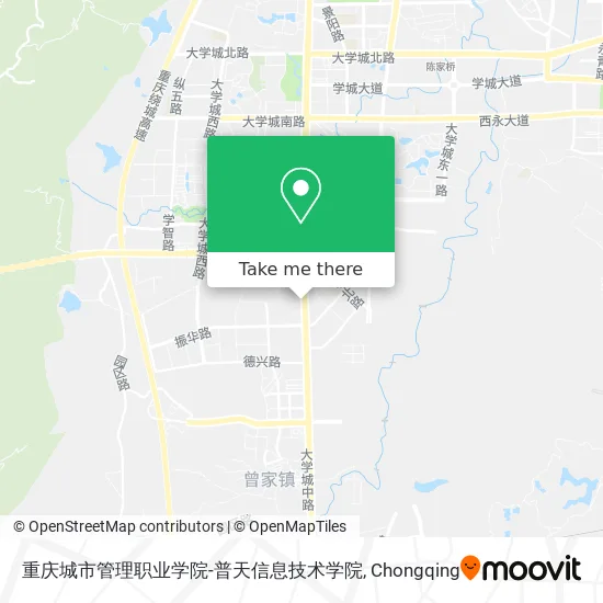 重庆城市管理职业学院-普天信息技术学院 map