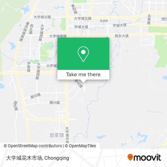 大学城花木市场 map