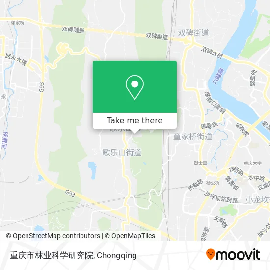 重庆市林业科学研究院 map