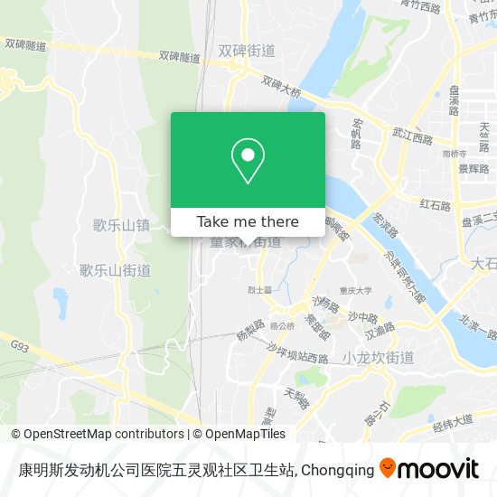 康明斯发动机公司医院五灵观社区卫生站 map