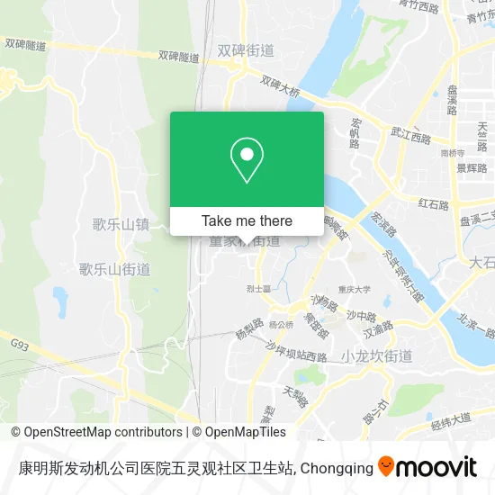 康明斯发动机公司医院五灵观社区卫生站 map
