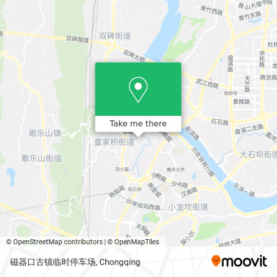 磁器口古镇临时停车场 map