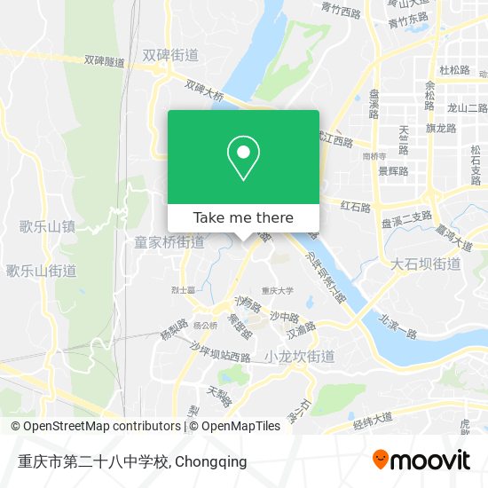 重庆市第二十八中学校 map