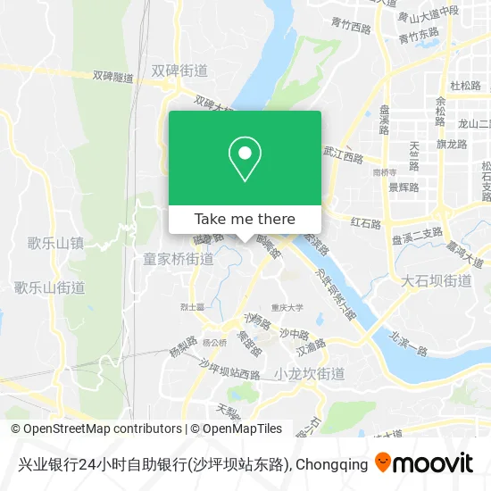 兴业银行24小时自助银行(沙坪坝站东路) map