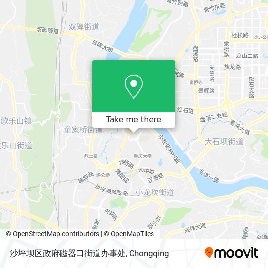 沙坪坝区政府磁器口街道办事处 map