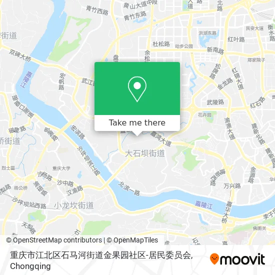 重庆市江北区石马河街道金果园社区-居民委员会 map