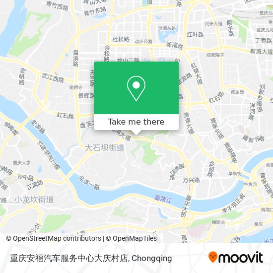 重庆安福汽车服务中心大庆村店 map