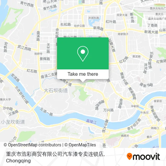 重庆市浩彩商贸有限公司汽车漆专卖连锁店 map