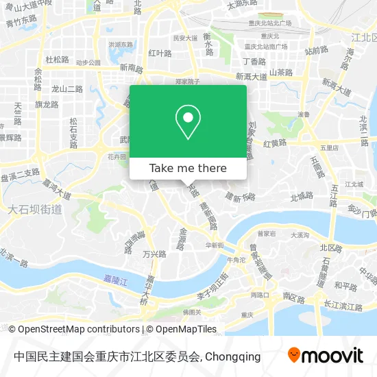 中国民主建国会重庆市江北区委员会 map