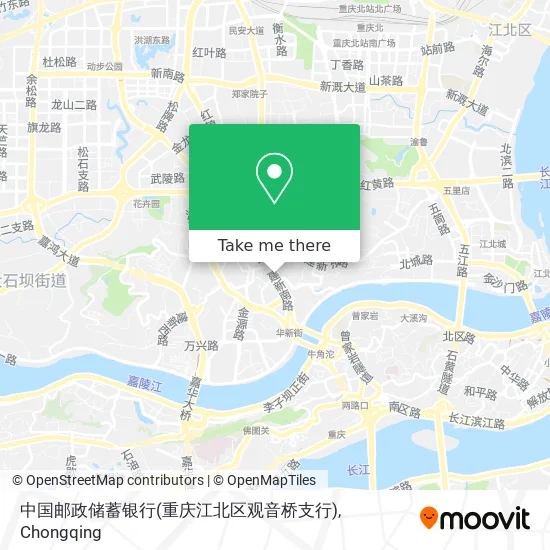 中国邮政储蓄银行(重庆江北区观音桥支行) map