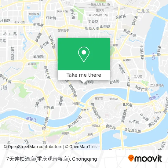 7天连锁酒店(重庆观音桥店) map